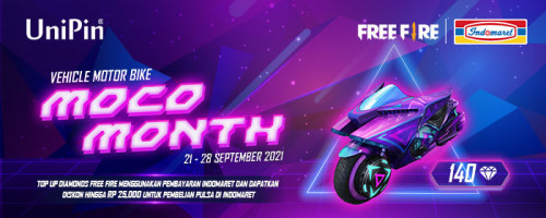 Vehicle Motor Bike – Moco Month Telah Hadir! Dapatkan Diskon hingga Rp25,000 untuk Pembelian Pulsa di Indomaret!
